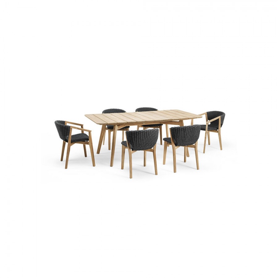 Masa Ethimo pentru dining din colectia Knit, dreptunghiulara